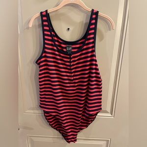 Gap bodysuit navy blue/pink (XL)